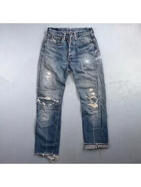 Levis 501 Big E Vintage 60s Redline Selvedge USA XX 1960s Jeans 66 Act 27x29